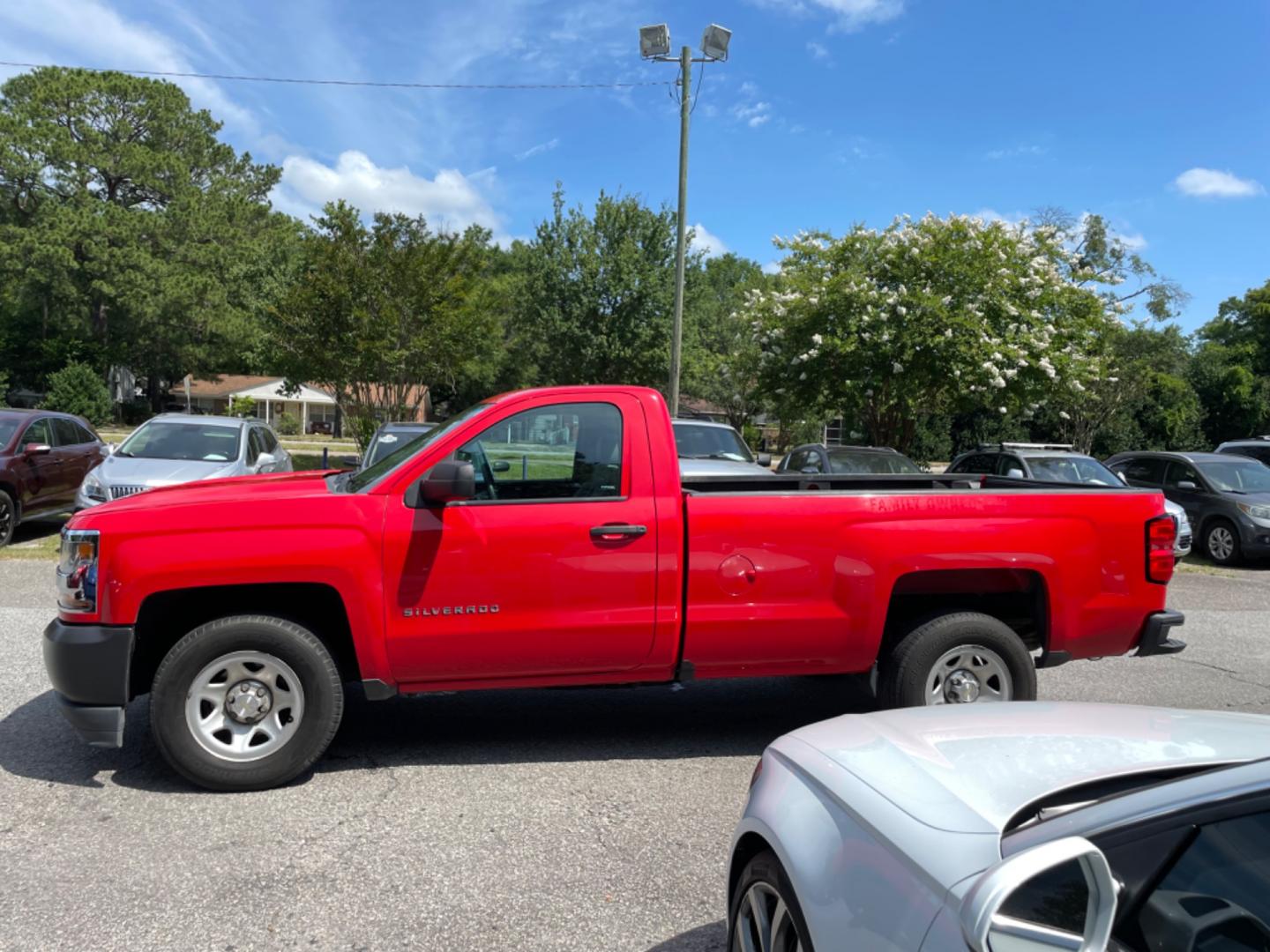 2016 RED CHEVROLET SILVERADO 1500 WORK TRUCK (1GCNCNEH4GZ) with an 4.3L engine, Automatic transmission, located at 5103 Dorchester Rd., Charleston, SC, 29418-5607, (843) 767-1122, 36.245171, -115.228050 - Photo#4